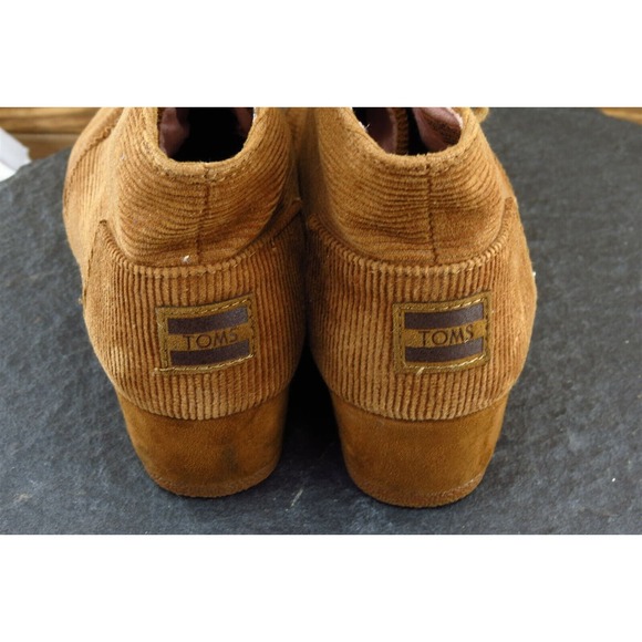 Toms Youth Girls Shoes Size 4 M Brown Short Boot Synthetic - Picture 5 of 7